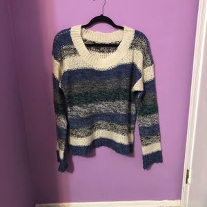 Blue striped sweater